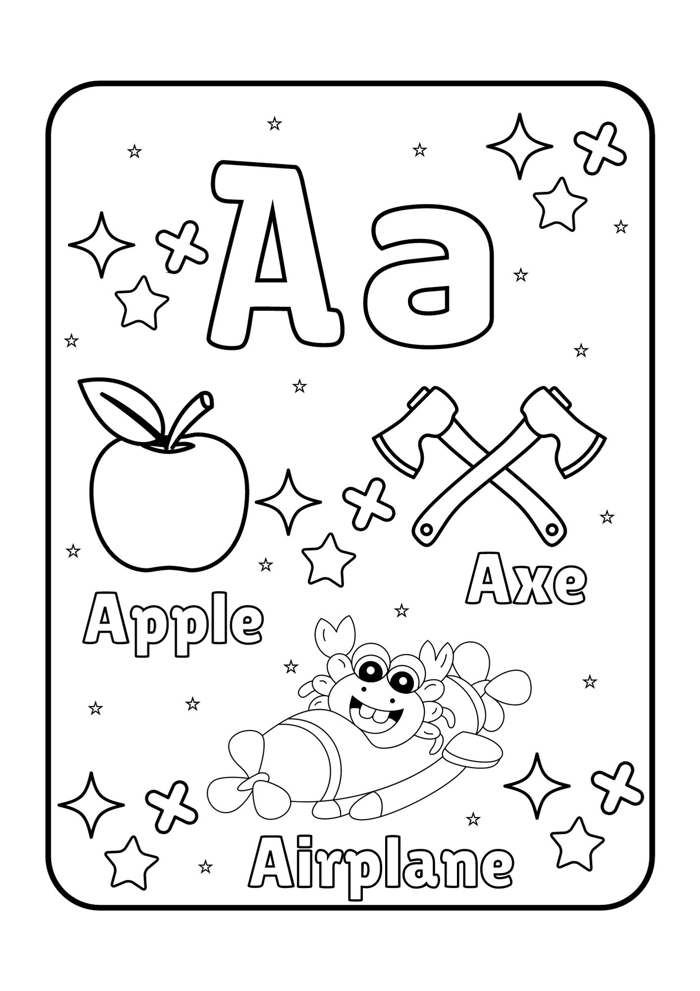 Alphabet Practice and Coloring 1
