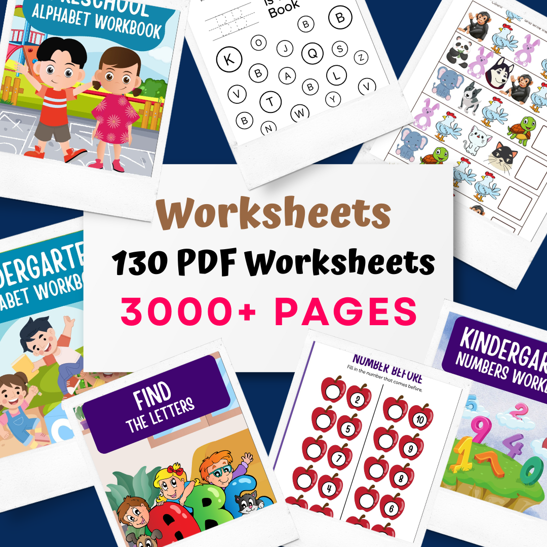 130 PDF Worksheets Bundle Including More 3000+ Pages