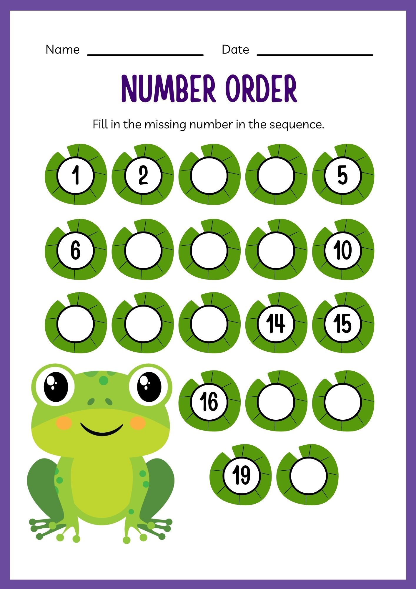 Kindergarten Math Numbers Workbook 4