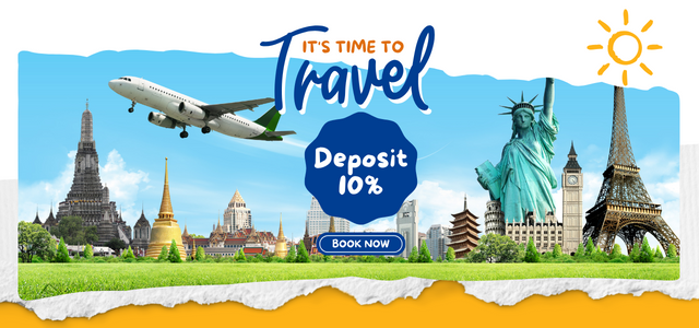 Pay a 10% deposit at the time of booking for tours and the rest upon arrival