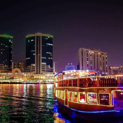Dubai Creek Dhow Cruise Dinner & Tanoura Show Dubai Creek Dhow Cruise Dinner & Tanoura Show