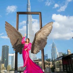Dubai Flying Dress Photoshoot