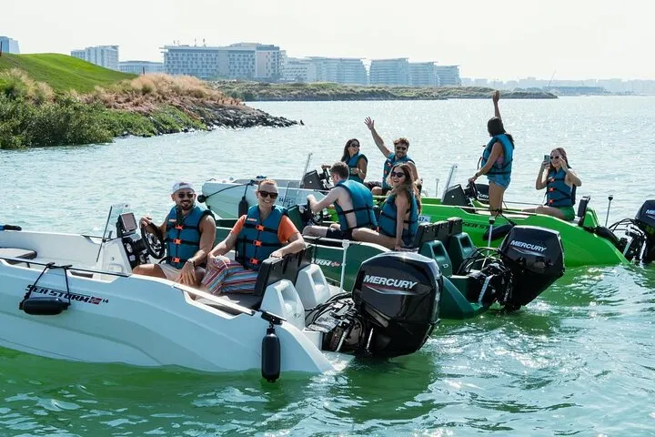 Yas Island Self Drive Boat Tour for Solo & Groups