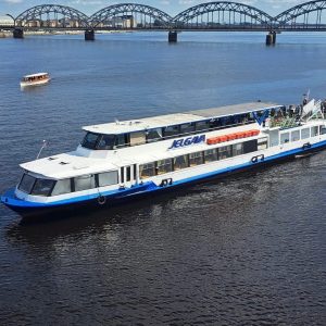 1 Hour Riga River Tour on Jelgava Liepaja Boat